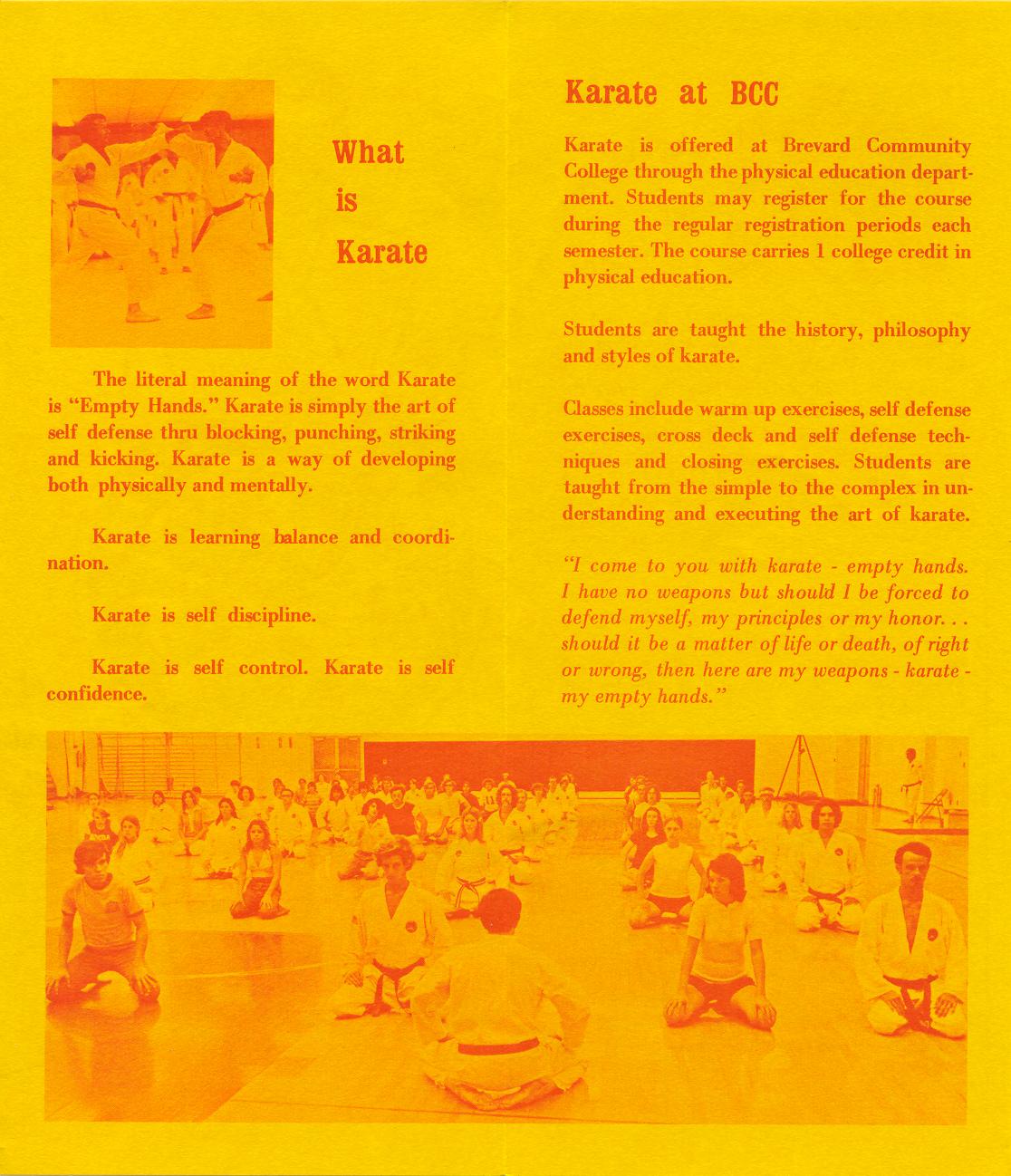 Brevard Community College Flyer, 1973