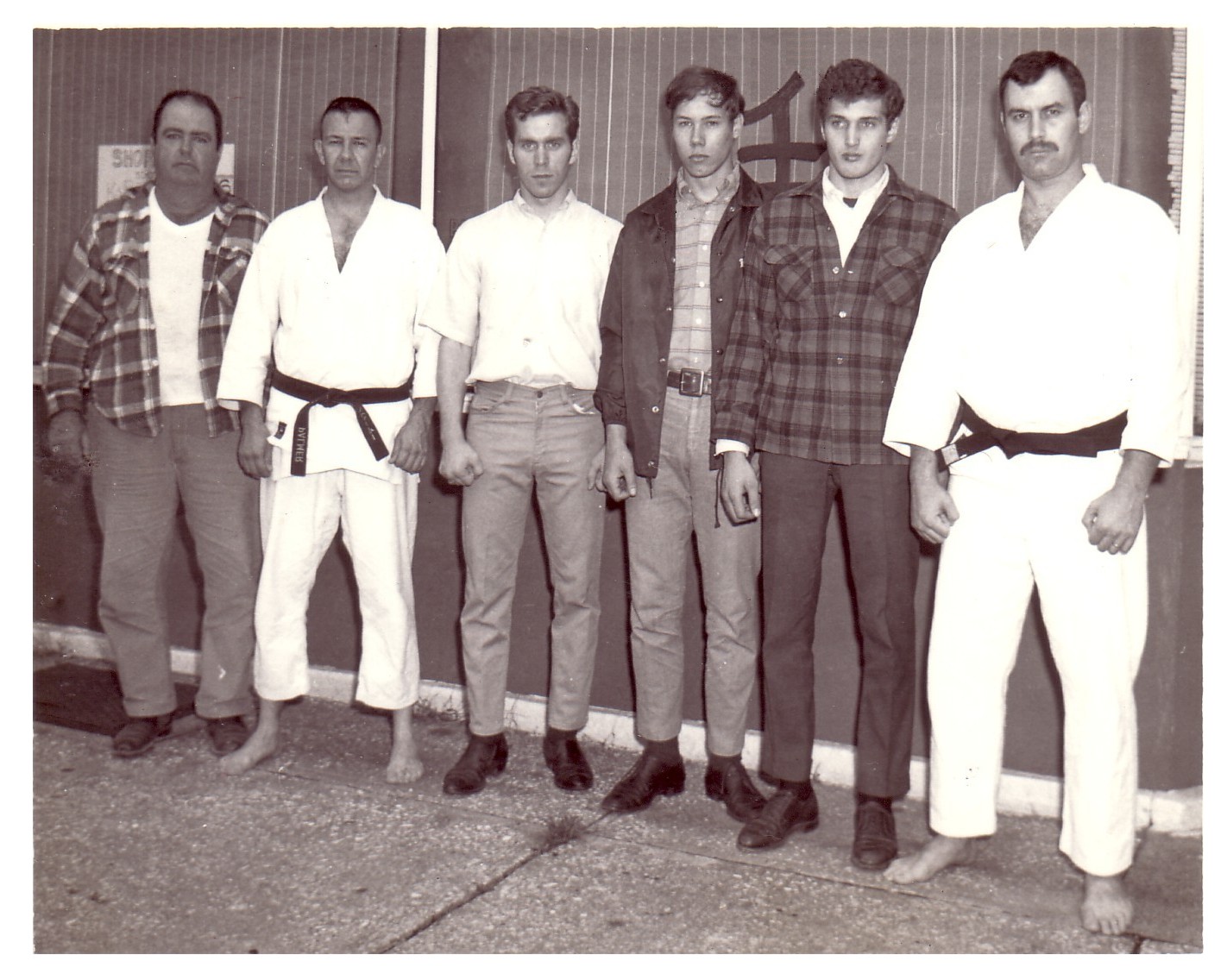 Renshi Sam Palmer,  Sensei Bud Shafer and other students